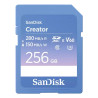 256gb scheda di memoria sd sandisk creator blu