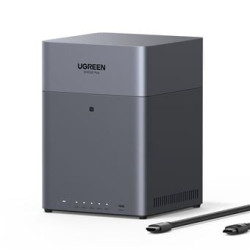 nas 120tb ugreen dh4300 plus 4 bay 2.0ghz grigio [85660]