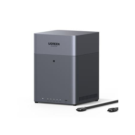 nas 120tb ugreen dh4300 plus 4 bay 2.0ghz grigio [85660]