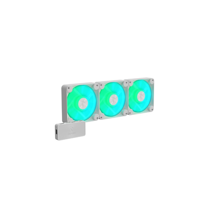 ventola 120x120 fp1-120-3 rgb 3x120mm bianco [apf3-pf11257.21]