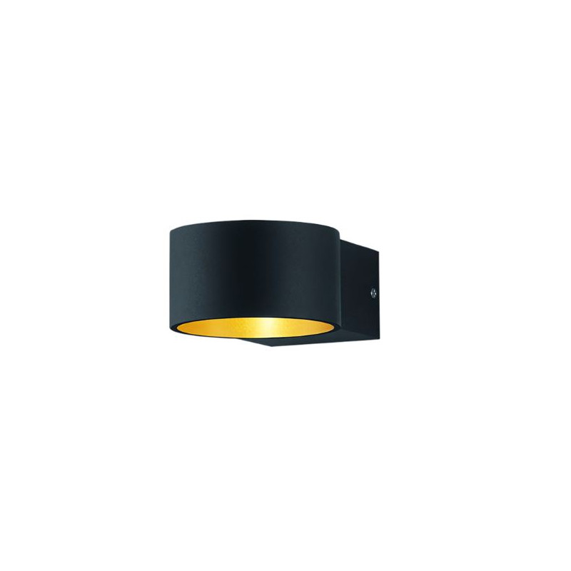 applique da parete trio lacapo 430lm 4.3w nero opaco [223410132]