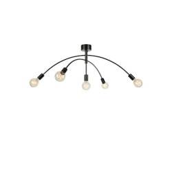 plafoniera markslojd crux 5xe27 40w ip20 nero [108280]