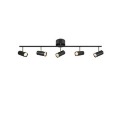 plafoniera markslojd barcelona 5xgu10 12w ip20 nero [107351]