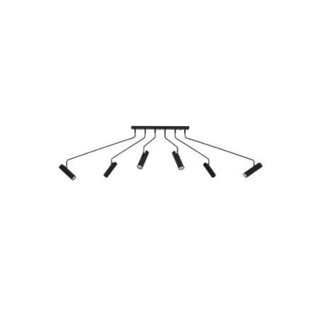 plafoniera markslojd ramus 6xgu10 35w ip20 nero [108508]