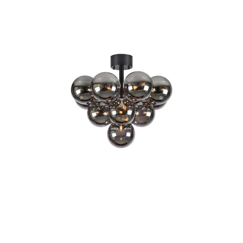 plafoniera markslojd merlot 13xg9 18w ip20 fumo-nero [108845]