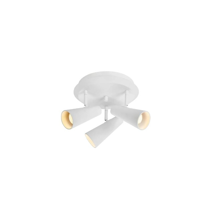 plafoniera markslojd crest rotondo 3xgu10 7w ip20 bianco [108203]