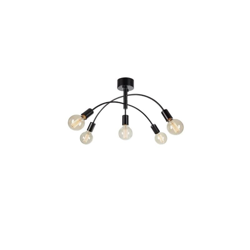 plafoniera markslojd cygnus 5xe27 40w ip20 nero [108284]