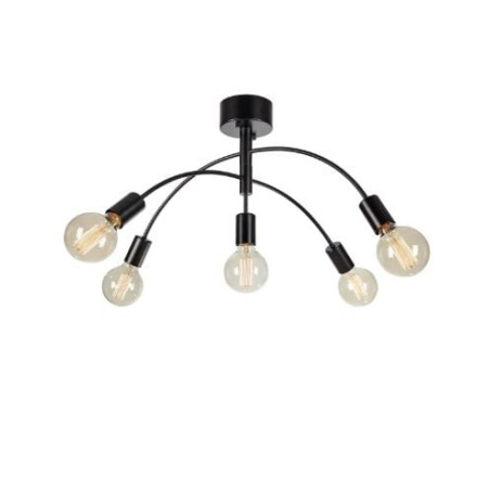 plafoniera markslojd cygnus 5xe27 40w ip20 nero [108284]