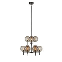 plafoniera markslojd crown 9xe14 20w ip20 nero [107921]