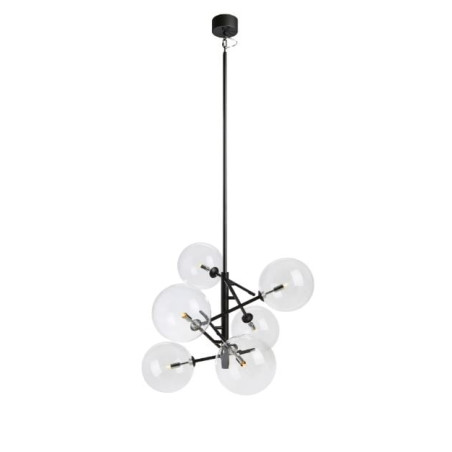 plafoniera markslojd andrew 6xg9 5w ip20 nero [107748]