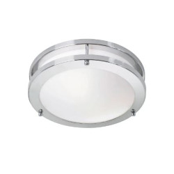 plafoniera markslojd taby led 9w 3000k ip44 classe e bianco e cromo