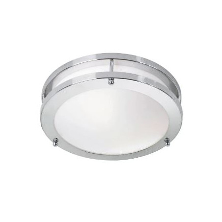 plafoniera markslojd taby led 9w 3000k ip44 classe e bianco e cromo