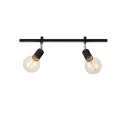 faretto markslojd expand 2xe27 15w ip20 50cm nero [107969]