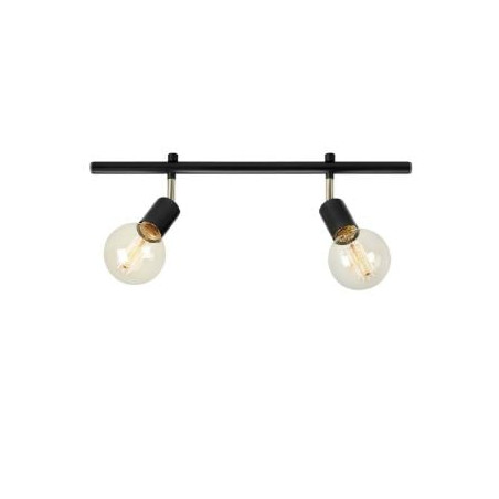 faretto markslojd expand 2xe27 15w ip20 50cm nero [107969]