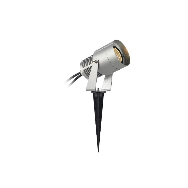 faretto markslojd garden24 led 6w ip44 3000k classe f argento [107714]