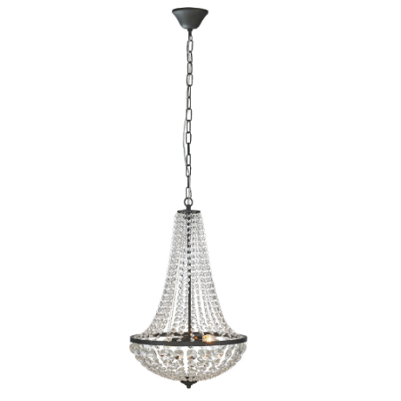 lampadario a led markslojd granso e14 40w 230v ip20 40cm nero [107027]