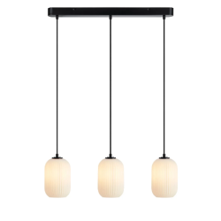 lampada da soffitto a led markslojd cava 3xe14 ip20 40w 230v nera