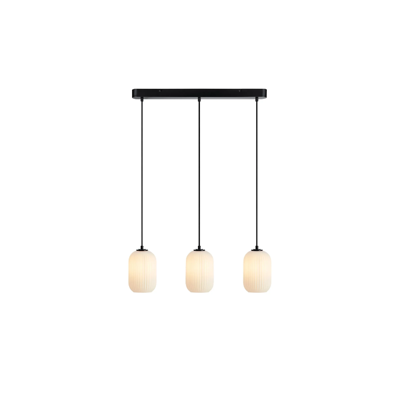 lampada da soffitto a led markslojd cava 3xe14 ip20 40w 230v nera