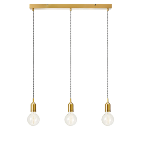 lampada da soffitto a led markslojd bronx 3xe27 ip20 60w 230v bronzo