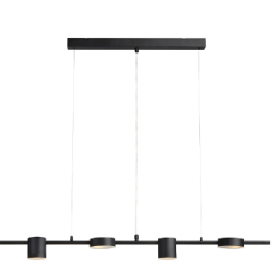 lampada da soffitto a led markslojd row g9 ip20 7w 230v nera [107746]