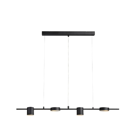 lampada da soffitto a led markslojd row g9 ip20 7w 230v nera [107746]