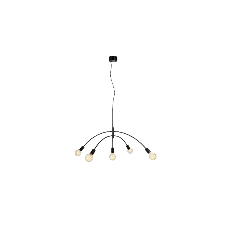 lampada da soffitto a led markslojd crux e27 40w ip20 230v nera [108282]