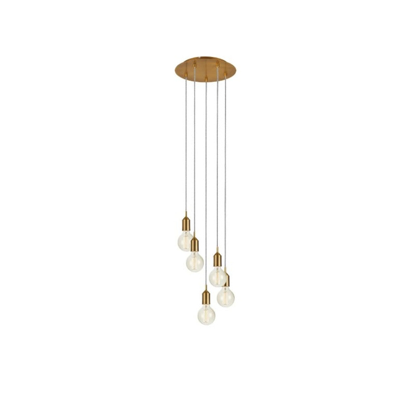 lampada da soffitto a led markslojd bronx 5xe14 ip20 18w 230v oro