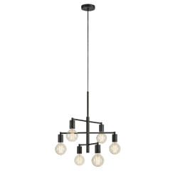 lampada da soffitto a led markslojd cielo 6 e27 ip20 40w 230v neralampada