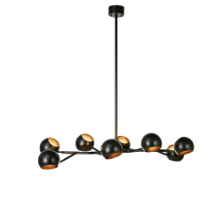 lampada da soffitto a led markslojd edgar e14 ip20 40w 230v nera