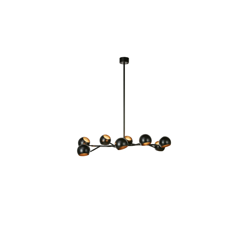 lampada da soffitto a led markslojd edgar e14 ip20 40w 230v nera