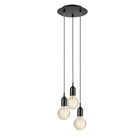 lampada da soffitto markslojd bronx rotonda e27 ip20 40w 230v 3luci