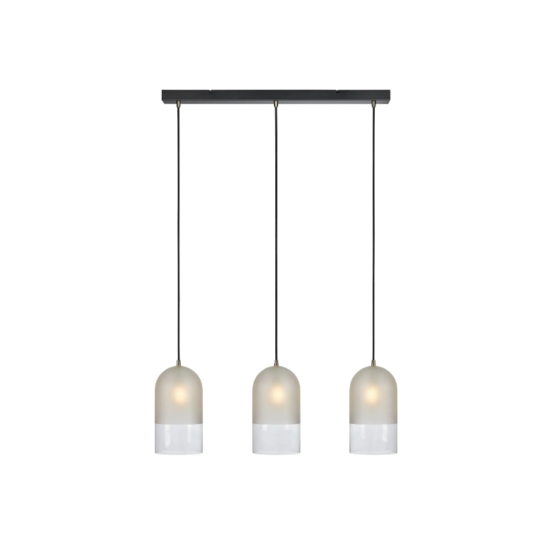 lampada da soffitto markslojd cope e14 ip20 18w 230v satinata/trasparente/nero