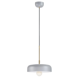 lampada da soffitto markslojd caen e27 ip20 60w 230v grigia [107924]