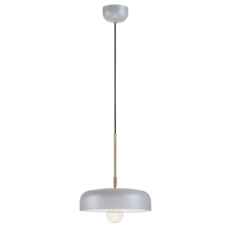 lampada da soffitto markslojd caen e27 ip20 60w 230v grigia [107924]