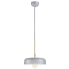 lampada da soffitto markslojd caen e27 ip20 60w 230v grigia [107924]