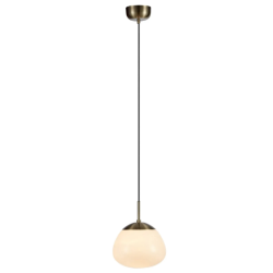 lampada da soffitto markslojd rise e27 ottone antico/bianco [108296]