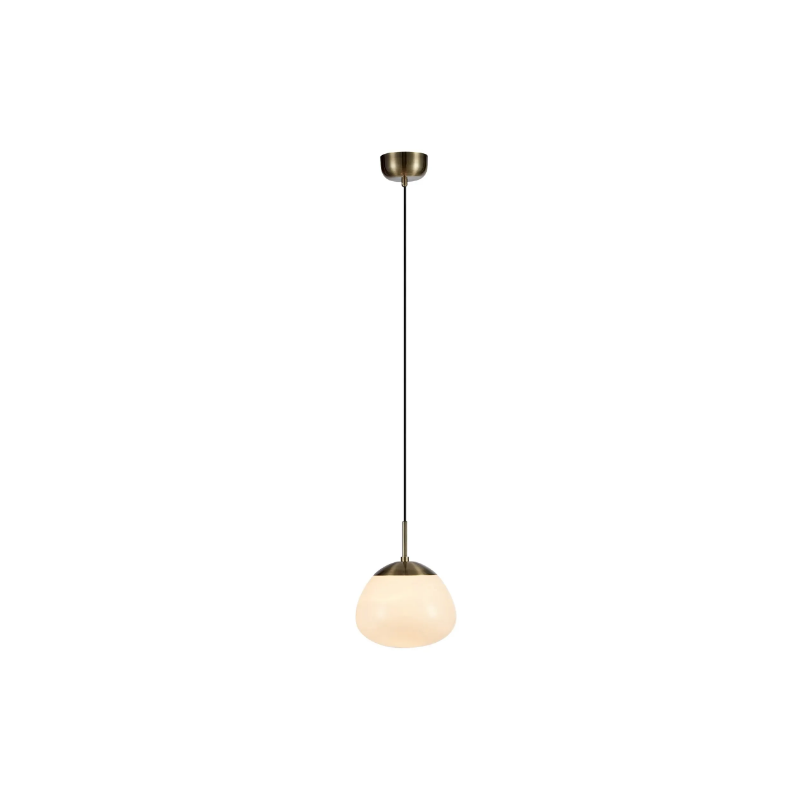 lampada da soffitto markslojd rise e27 ottone antico/bianco [108296]