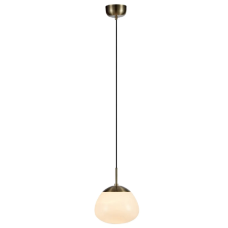 lampada da soffitto markslojd rise e27 ottone antico/bianco [108296]