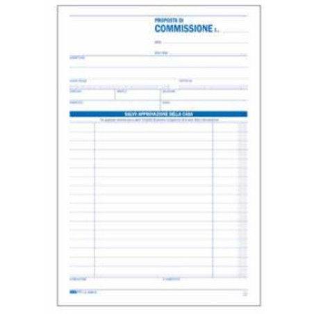 Blocco copia commissione edipro 23x15cm 50fg 2 copie aurotic. [e5229a]