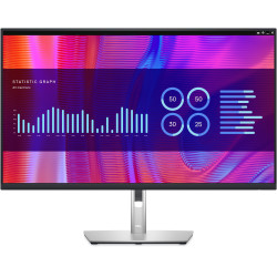 monitor led 31.5" dell p3223de quad hd 2560x1440p 5ms argento/nero