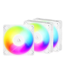 set ventole 120x120 arctic p12 pro reverse a-rgb pwm 120mm bianco