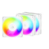 set ventole 120x120 arctic p12 pro reverse a-rgb pwm 120mm bianco
