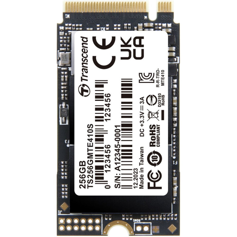 ssd 256gb transcend mte410s m.2 2242 nero [ts256gmte410s]