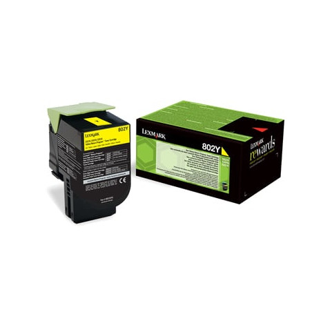 Toner lexmark 802y giallo return program [80c20y0]