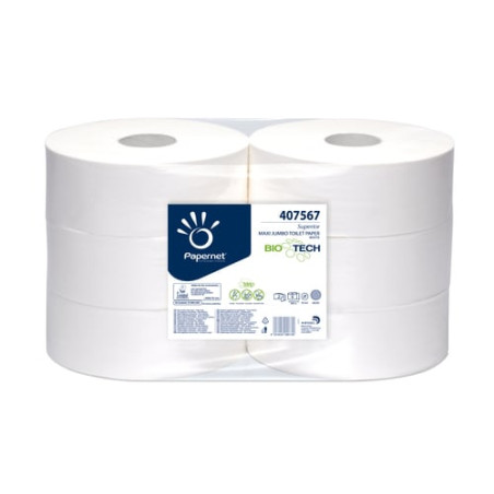 Carta igienica maxijumbo microgoffrata 300mt biotech [407567]