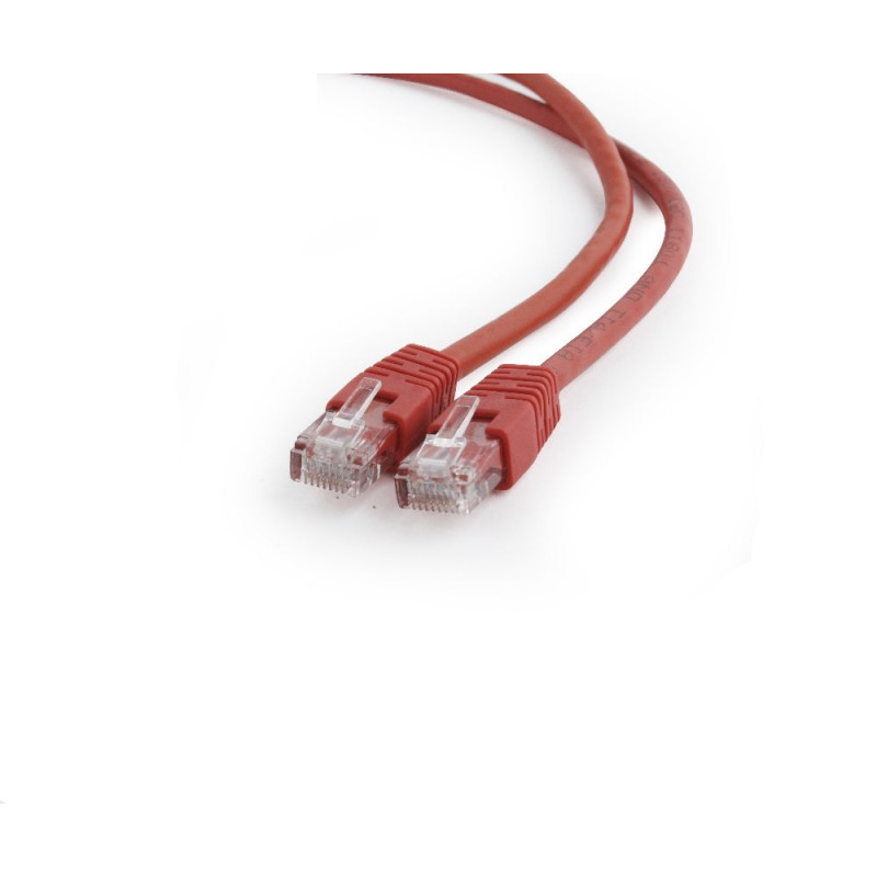cavo di rete patch gembird utp cat.6 2m rosso [pp6u-2m/r]