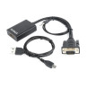 adattatore gembird (hdmi - d-sub(vga)) 0.15m nero [a-vga-hdmi-01]