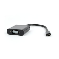 adattatore gembird usb-c a vga nero [ab-cm-vgaf-01]