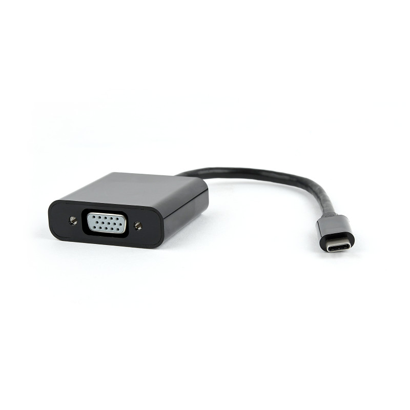 adattatore gembird usb-c a vga nero [ab-cm-vgaf-01]