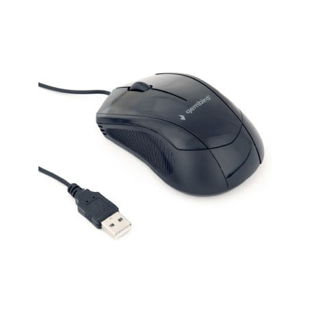 mouse ottico gembird 1000 dpi, usb, nero, 1.35m [mus-3b-02]